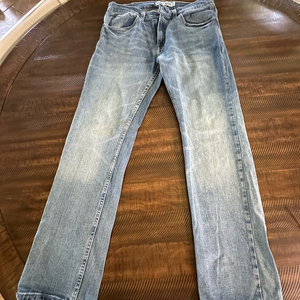 True Craft Blue Straight Jeans Vintage Style